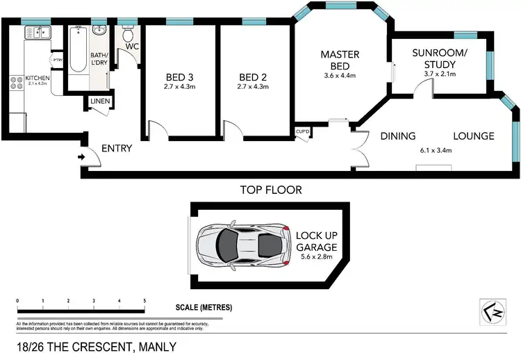Floorplan of Homely apartment listing, 18/26 The Crescent, Manly NSW 2095