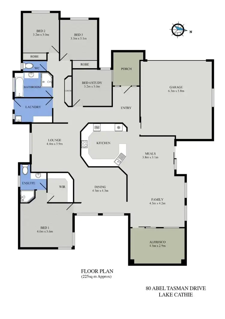 Floorplan of Homely house listing, 80 Abel Tasman Drive, Lake Cathie NSW 2445