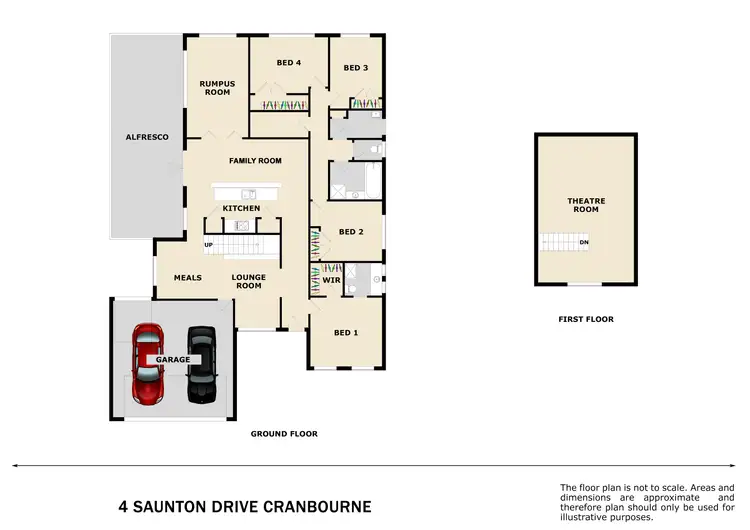 Floorplan of Homely house listing, 4 Saunton Drive, Cranbourne VIC 3977