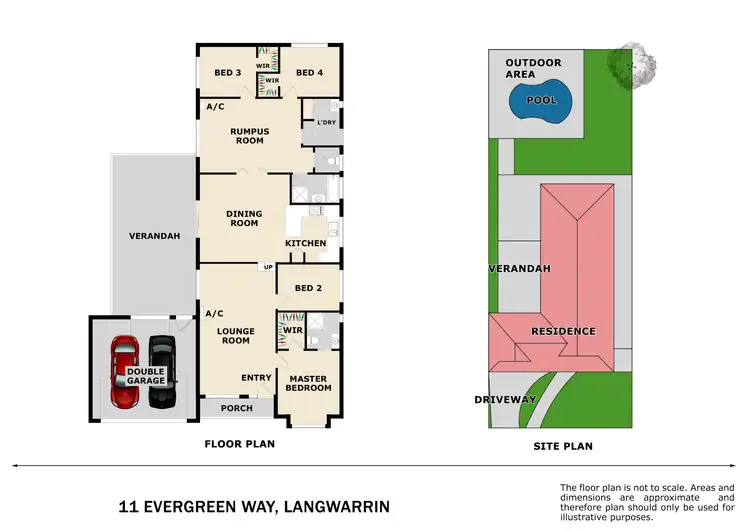 Floorplan of Homely house listing, 11 Evergreen Way, Langwarrin VIC 3910