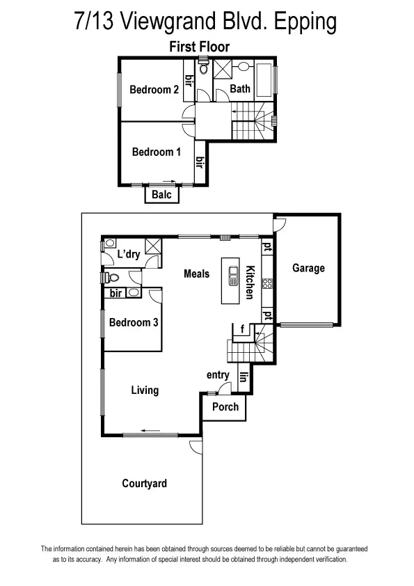 Floorplan of Homely townhouse listing, 7/13 View Grand Boulevard, Epping VIC 3076