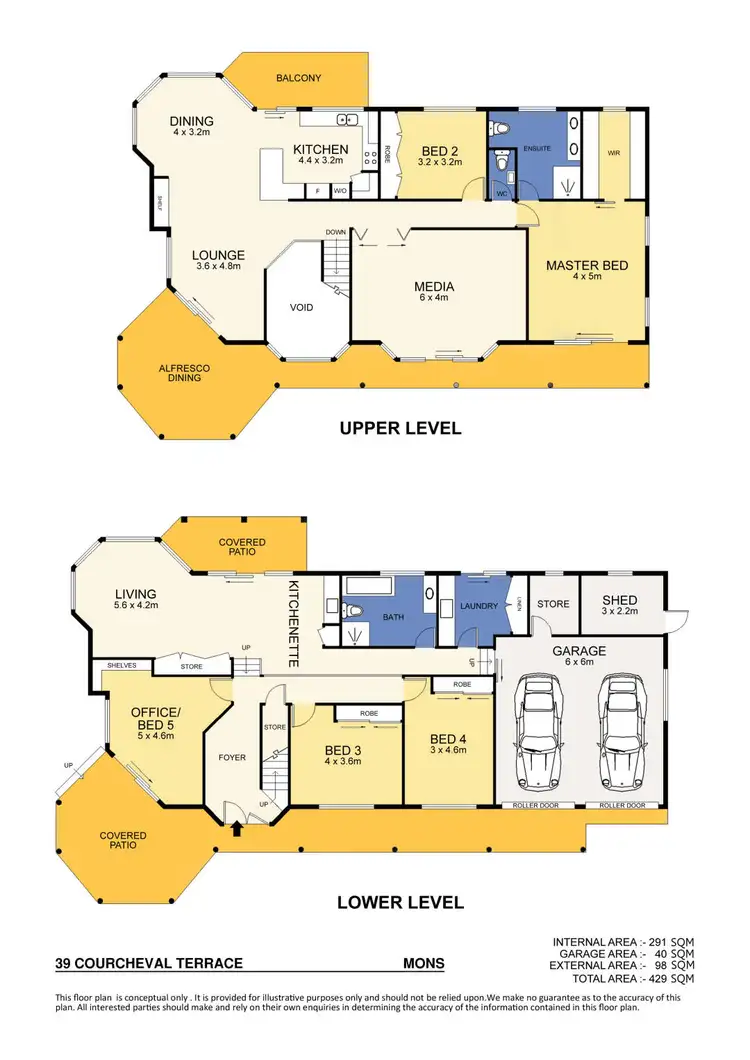 Floorplan of Homely house listing, 39 Courcheval Terrace, Mons QLD 4556