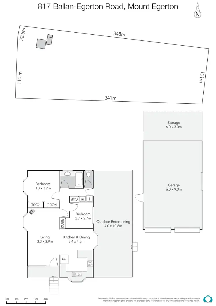 Floorplan of Homely house listing, 817 Ballan - Egerton Road, Mount Egerton VIC 3352