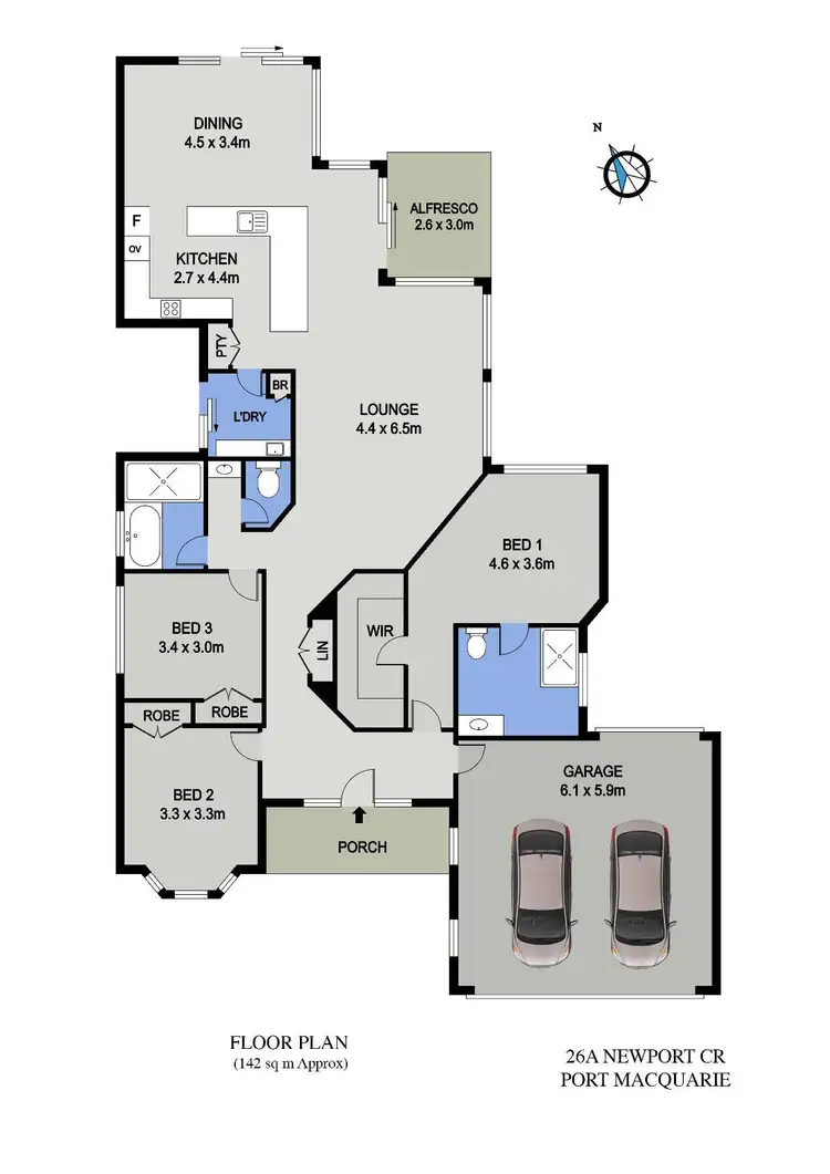 Floorplan of Homely house listing, 26a Newport Crescent, Port Macquarie NSW 2444