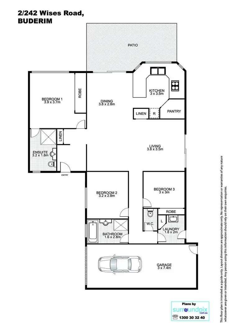 Floorplan of Homely semi-detached listing, 2/242 Wises Road, Buderim QLD 4556