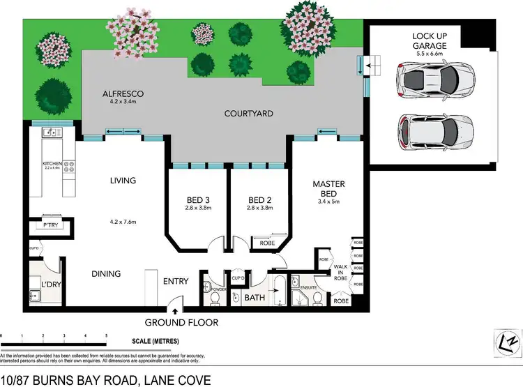 Floorplan of Homely unit listing, 10/87 Burns Bay Road, Lane Cove NSW 2066
