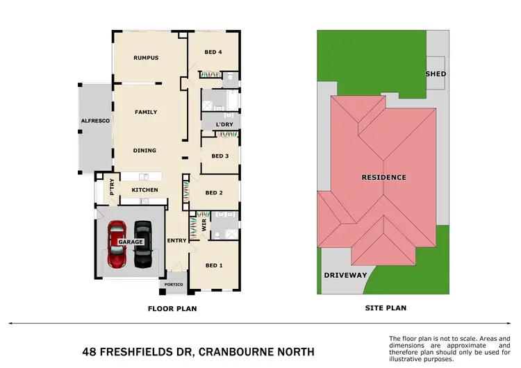 Floorplan of Homely house listing, 48 Freshfields Drive, Cranbourne North VIC 3977
