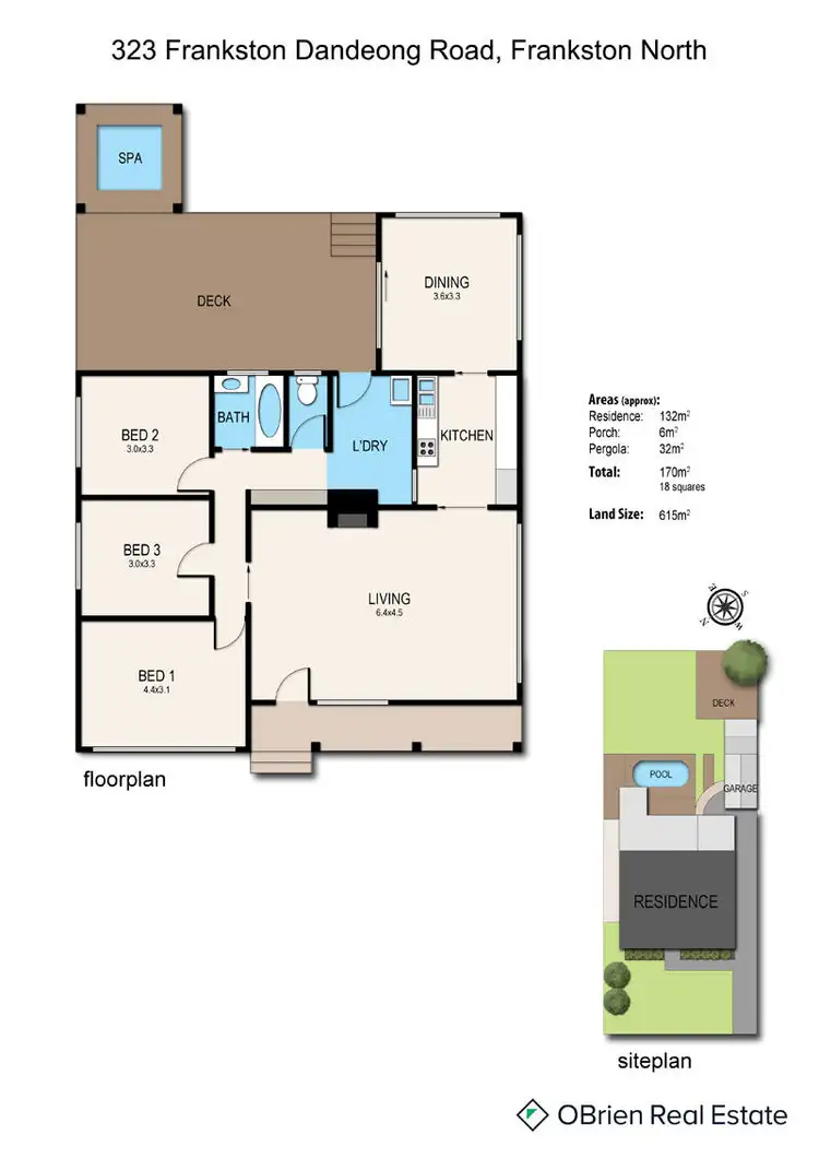 Floorplan of Homely house listing, 323 Frankston-Dandenong Road, Frankston North VIC 3200