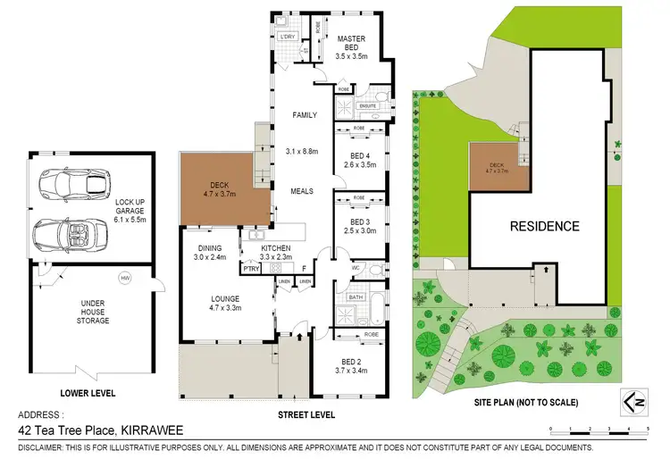 Floorplan of Homely house listing, 42 Tea Tree Place, Kirrawee NSW 2232