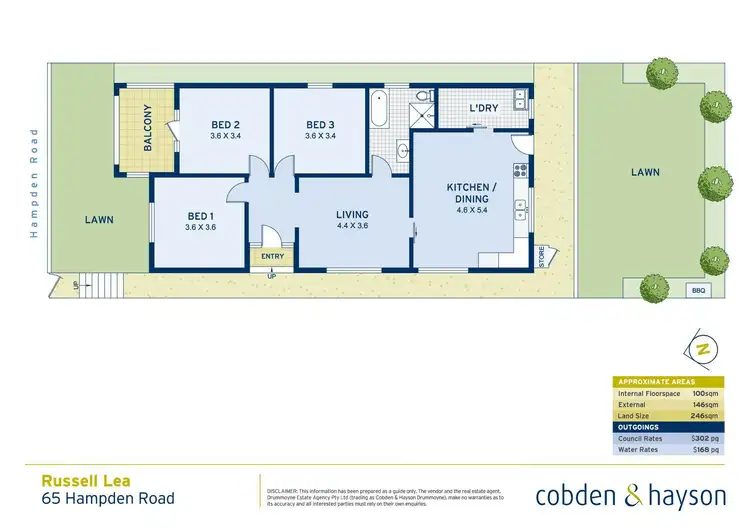 Floorplan of Homely house listing, 65 Hampden Road, Russell Lea NSW 2046
