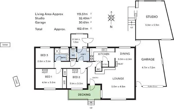 Floorplan of Homely house listing, 8 Bennett Street, Carrickalinga SA 5204