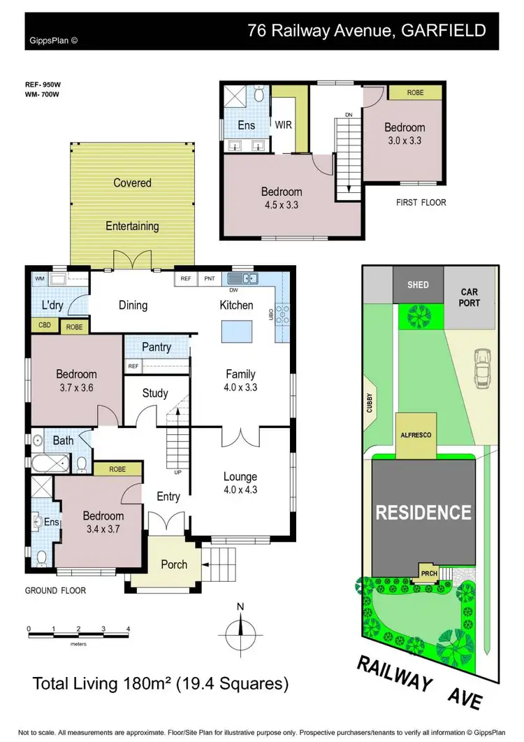 Floorplan of Homely house listing, 76 Railway Avenue, Garfield VIC 3814