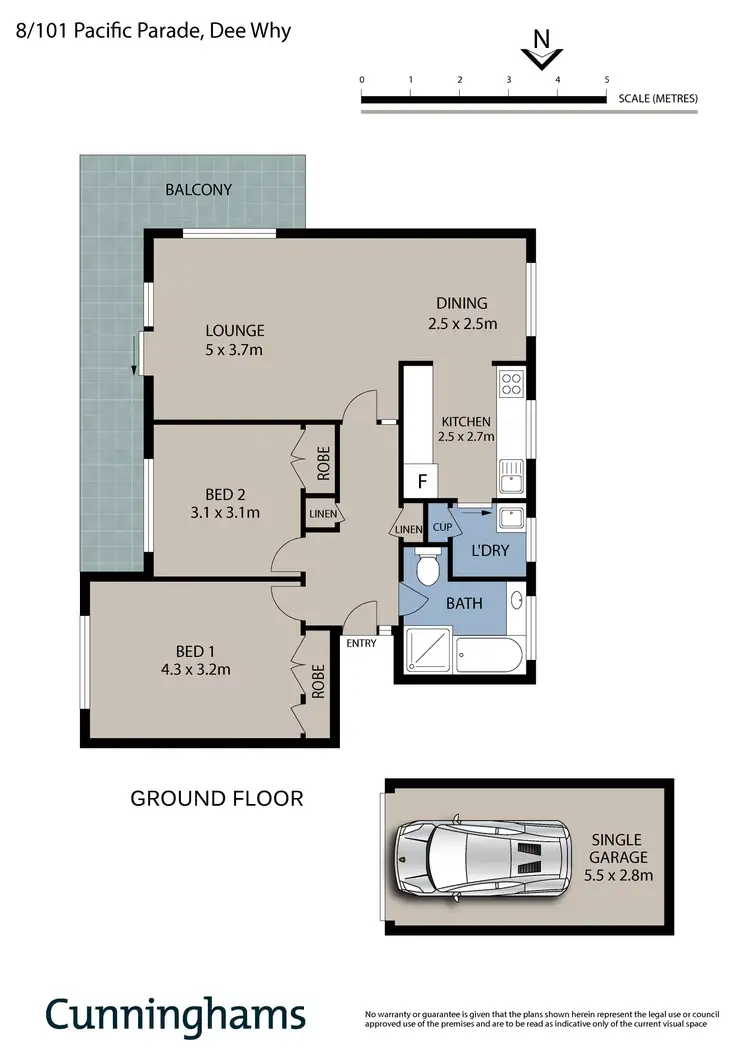 Floorplan of Homely apartment listing, 8/101 Pacific Parade, Dee Why NSW 2099