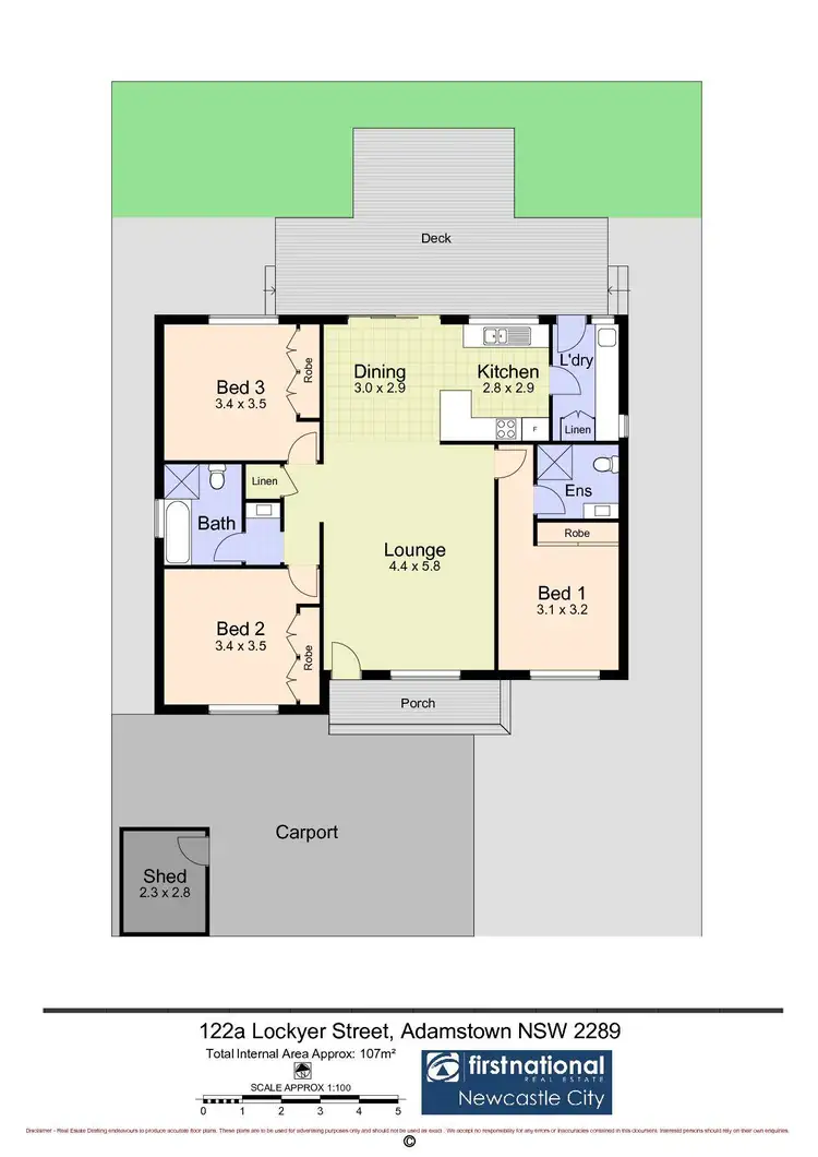 Floorplan of Homely house listing, 122A Lockyer Street, Adamstown NSW 2289