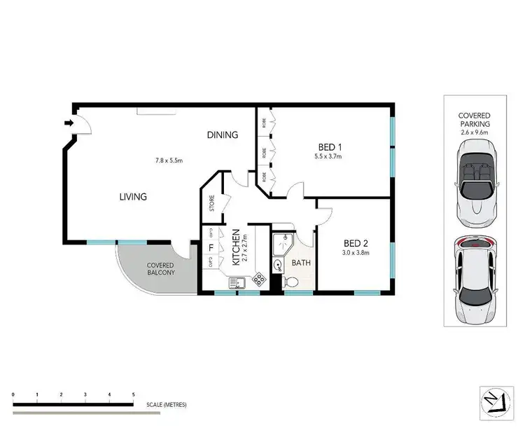 Floorplan of Homely apartment listing, 8/644 Pacific Highway, Killara NSW 2071