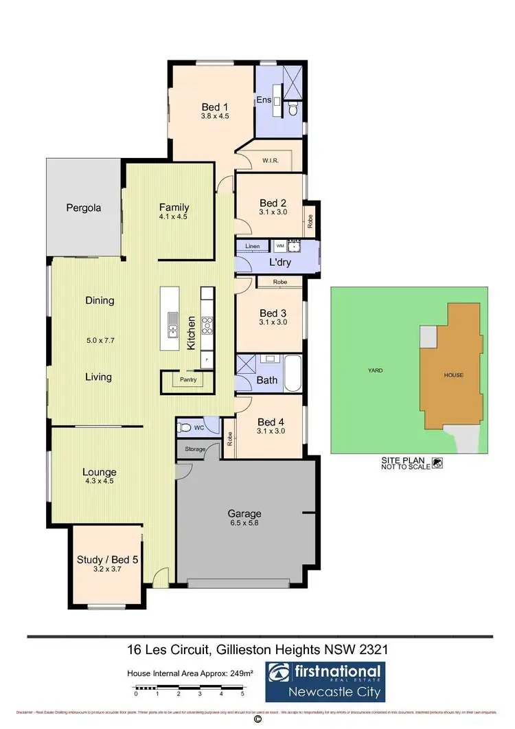 Floorplan of Homely house listing, 16 Les Circuit, Gillieston Heights NSW 2321