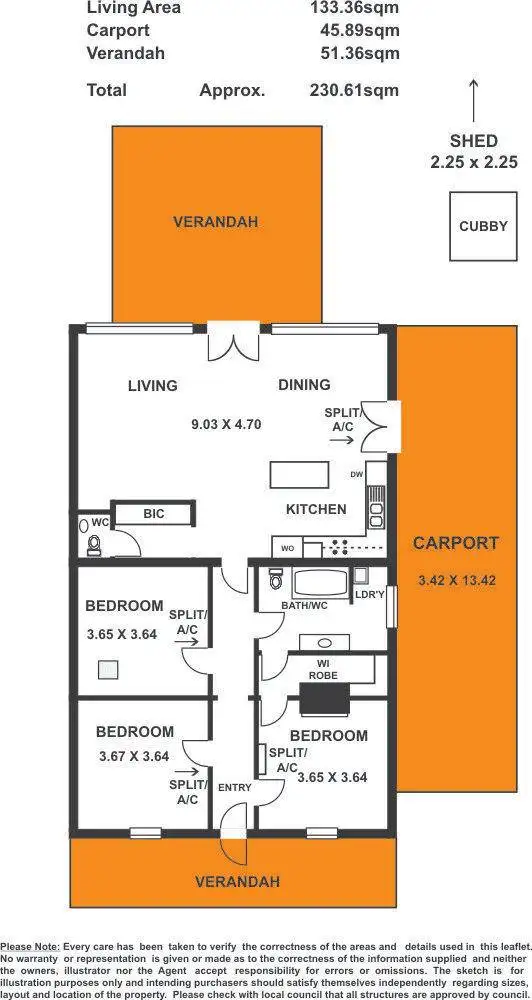 Floorplan of Homely house listing, 2 Laffers Lane, Lower Mitcham SA 5062