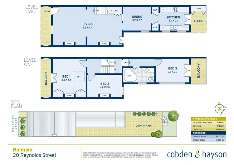 Floorplan of Homely house listing, 20 Reynolds Street, Balmain NSW 2041