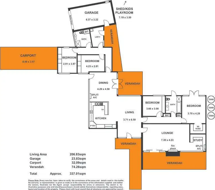 Floorplan of Homely house listing, 10 Fernbank Terrace, Stonyfell SA 5066