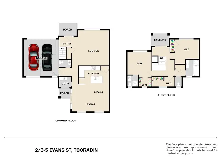 Floorplan of Homely townhouse listing, 2/3-5 Evans Street, Tooradin VIC 3980