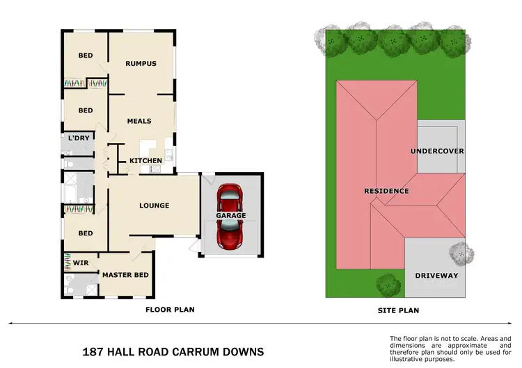 Floorplan of Homely house listing, 187 Hall Road, Carrum Downs VIC 3201
