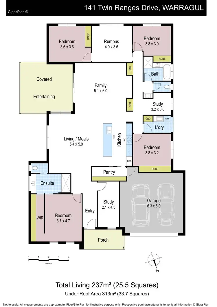 Floorplan of Homely house listing, 141 Twin Ranges Drive, Warragul VIC 3820