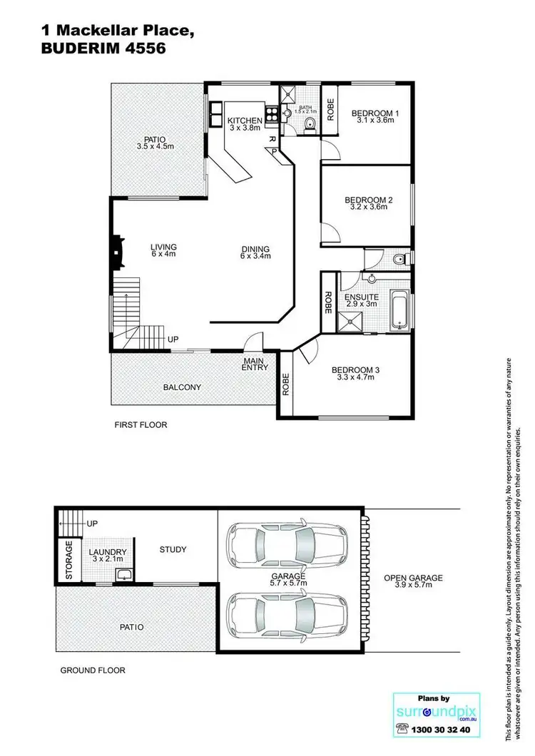 Floorplan of Homely house listing, 1 Mackellar Place, Buderim QLD 4556