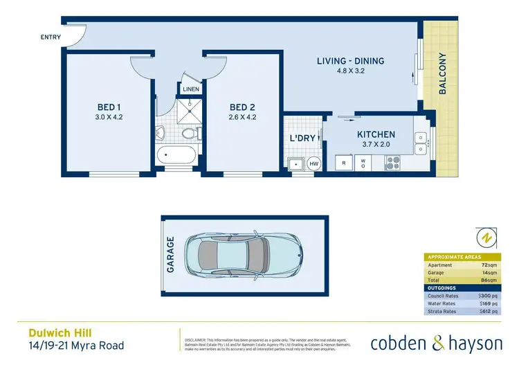 Floorplan of Homely apartment listing, 14/19-21 Myra Road, Dulwich Hill NSW 2203