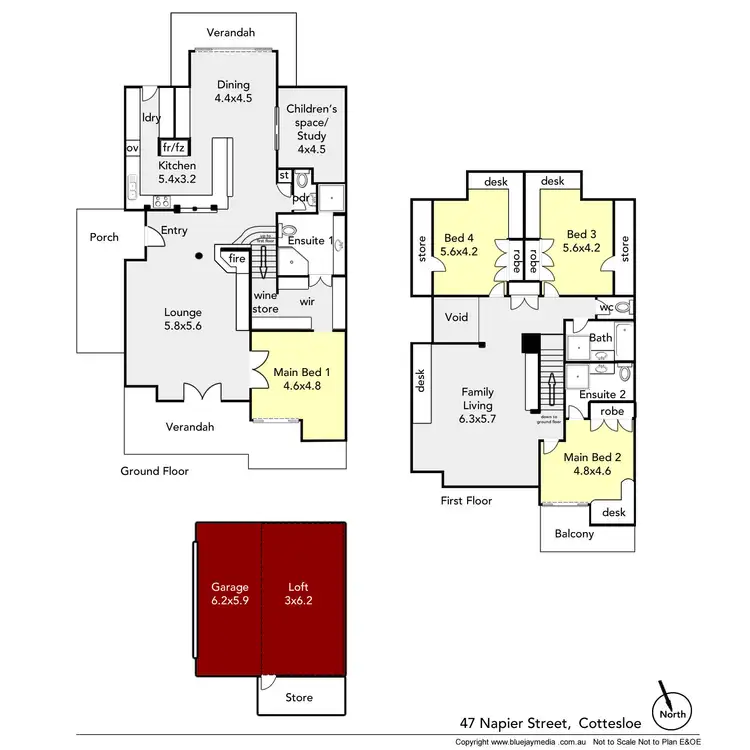 Floorplan of Homely house listing, 47 Napier Street, Cottesloe WA 6011