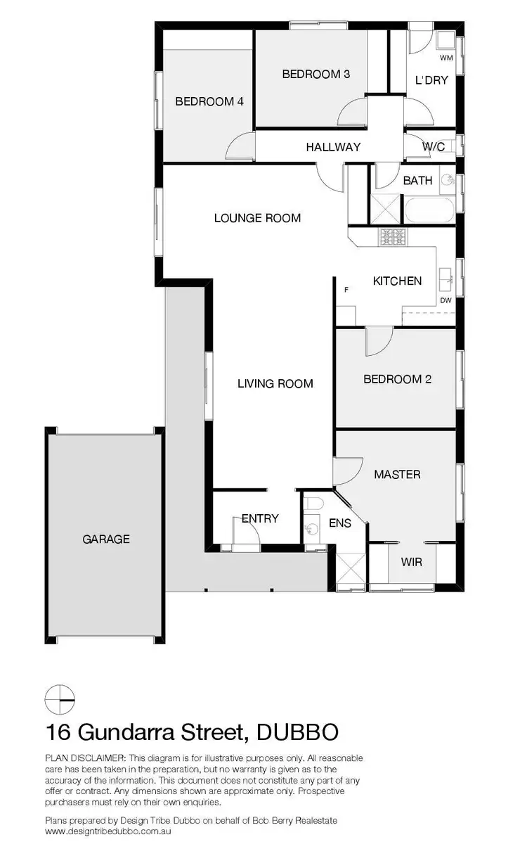 Floorplan of Homely house listing, 16 Gundarra Street, Dubbo NSW 2830