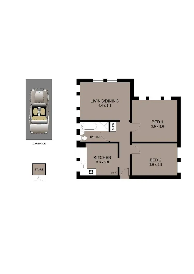 Floorplan of Homely apartment listing, 3/13 Frederick Street, Ashfield NSW 2131