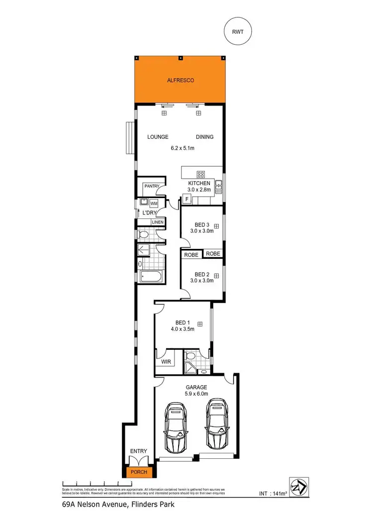 Floorplan of Homely house listing, 69a Nelson Avenue, Flinders Park SA 5025