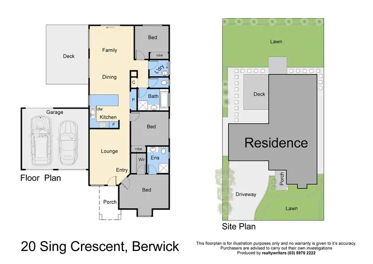 Floorplan of Homely house listing, 20 Sing Crescent, Berwick VIC 3806