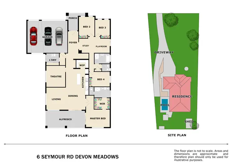 Floorplan of Homely house listing, 6 Seymour Road, Devon Meadows VIC 3977