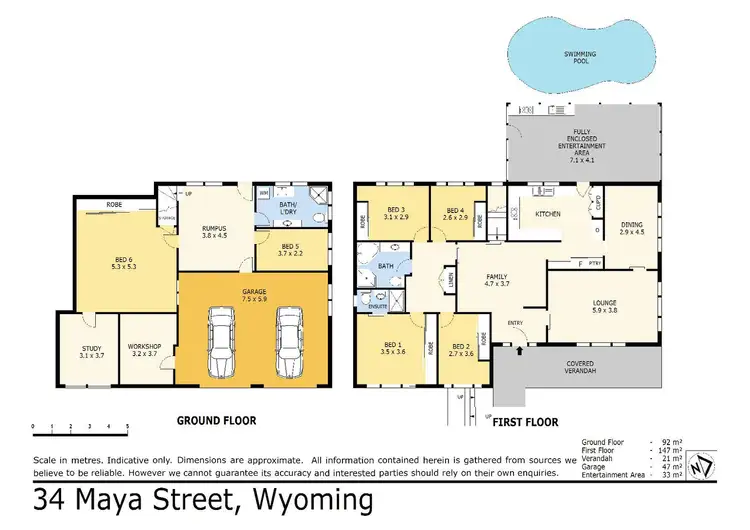 Floorplan of Homely house listing, 34 Maya Street, Wyoming NSW 2250