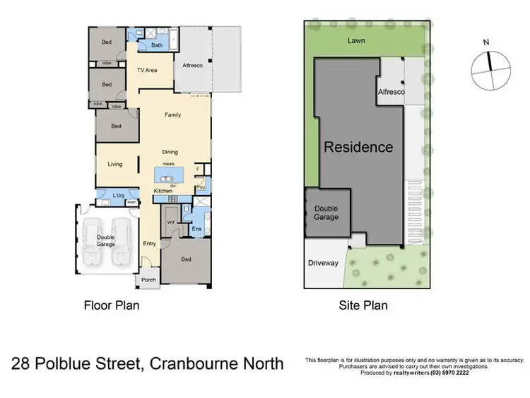 Floorplan of Homely house listing, 28 Polblue Street, Cranbourne North VIC 3977