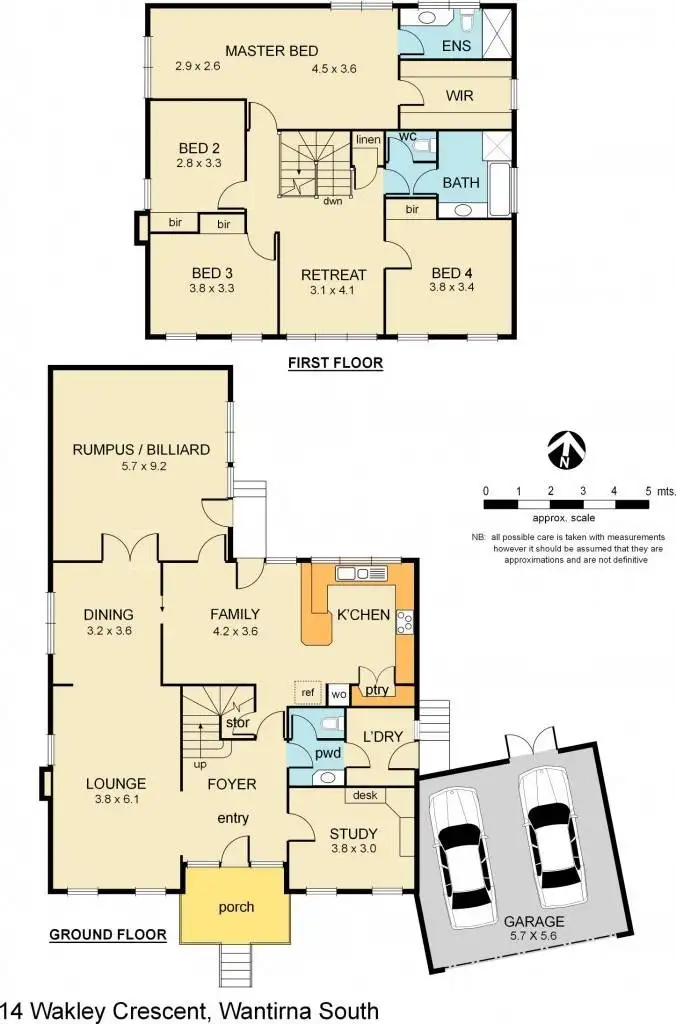 Floorplan of Homely house listing, 14 Wakley Crescent, Wantirna South VIC 3152