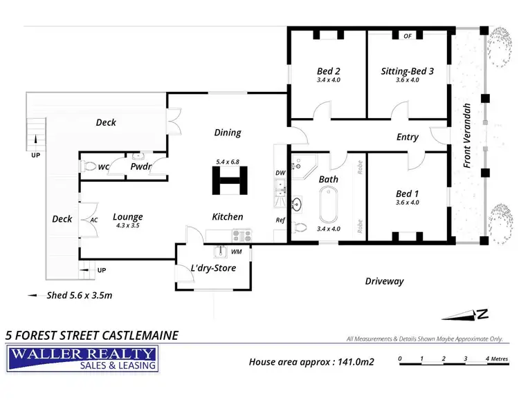 Floorplan of Homely house listing, 5 Forest Street, Castlemaine VIC 3450