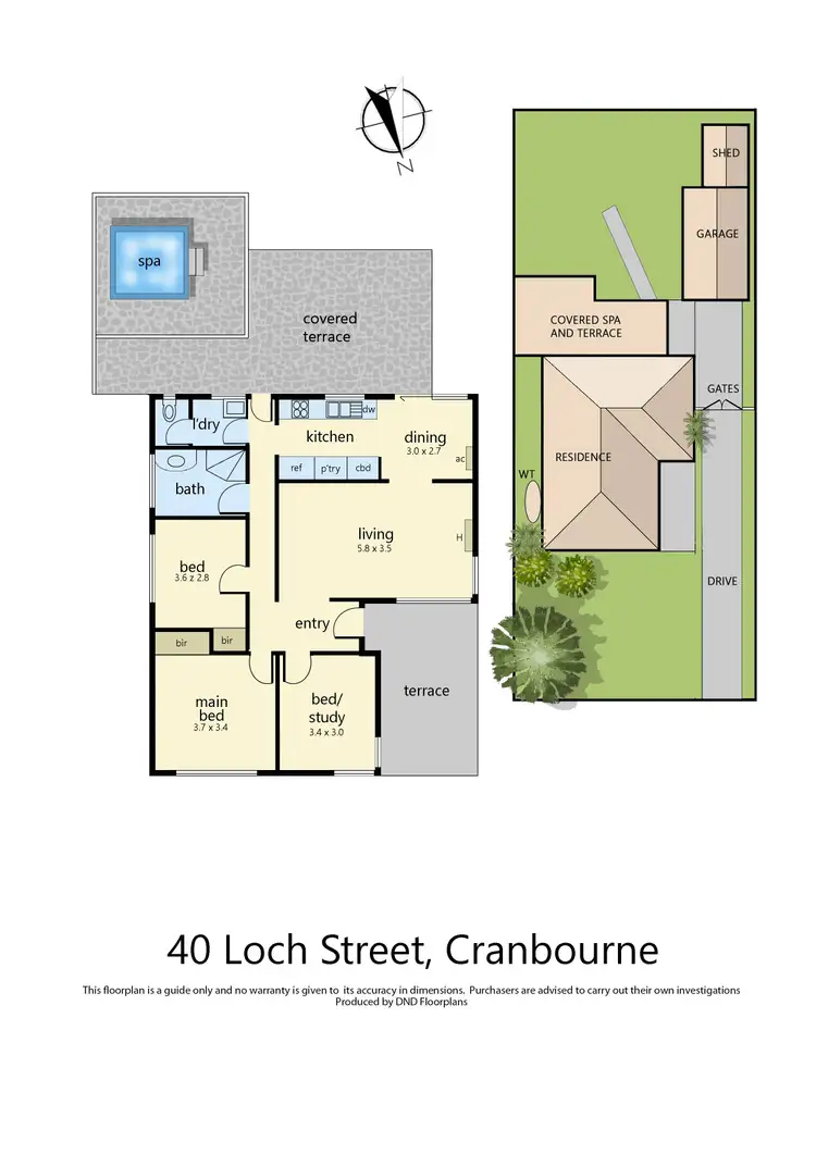 Floorplan of Homely house listing, 40 Loch Street, Cranbourne VIC 3977