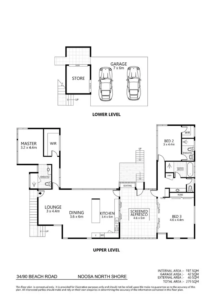Floorplan of Homely house listing, 34/90 Beach Road, Noosa North Shore QLD 4565