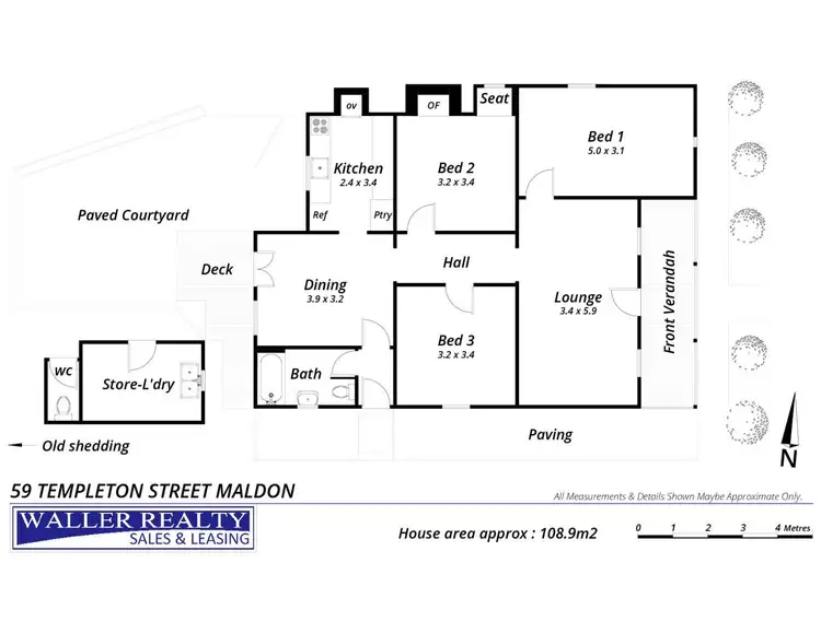 Floorplan of Homely house listing, 59 Templeton Street, Maldon VIC 3463