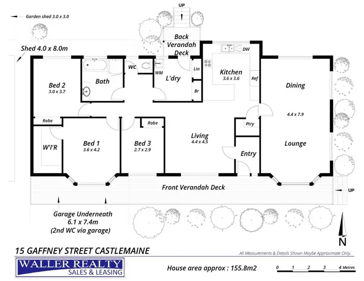 Floorplan of Homely house listing, 15 Gaffney Street, Castlemaine VIC 3450