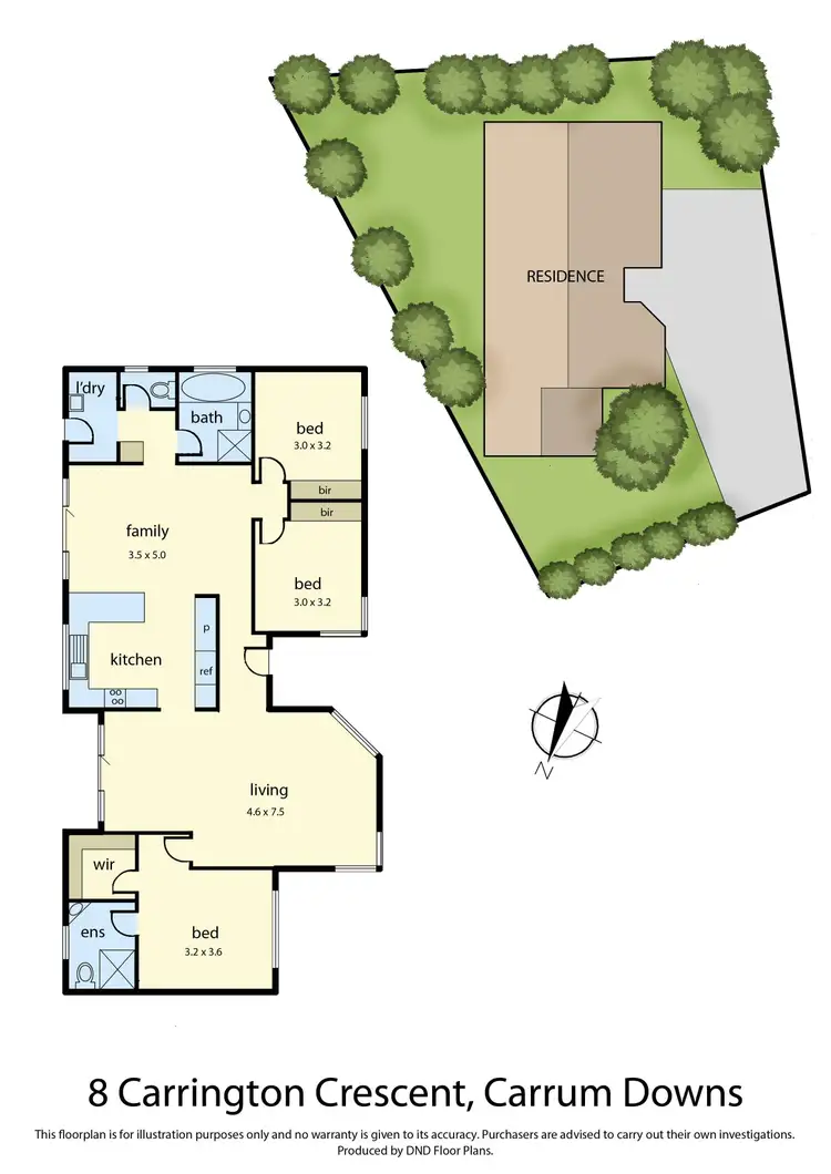 Floorplan of Homely house listing, 8 Carrington Crescent, Carrum Downs VIC 3201