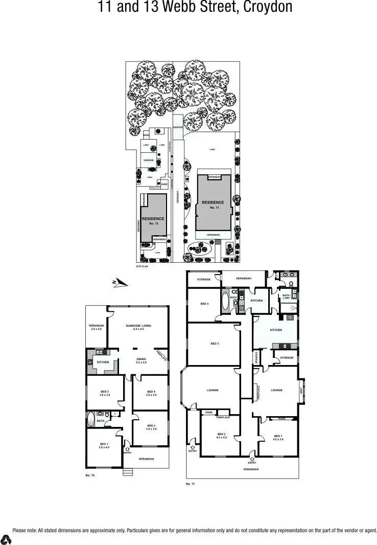 Floorplan of Homely house listing, 13 Webb Street, Croydon NSW 2132