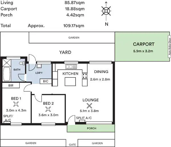Floorplan of Homely unit listing, 1/11 Bevington Road, Glenunga SA 5064