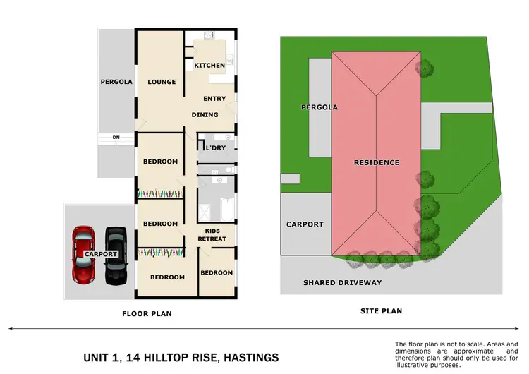 Floorplan of Homely house listing, 1/14 Hilltop Rise, Hastings VIC 3915