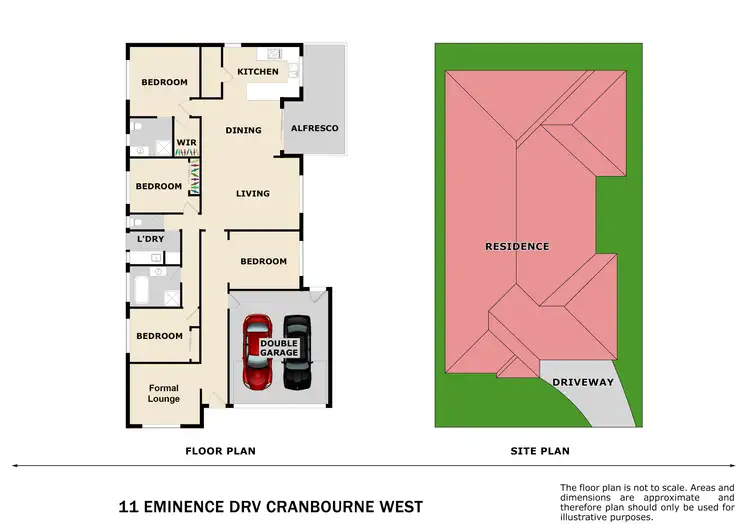 Floorplan of Homely house listing, 11 Eminence Drive, Cranbourne West VIC 3977
