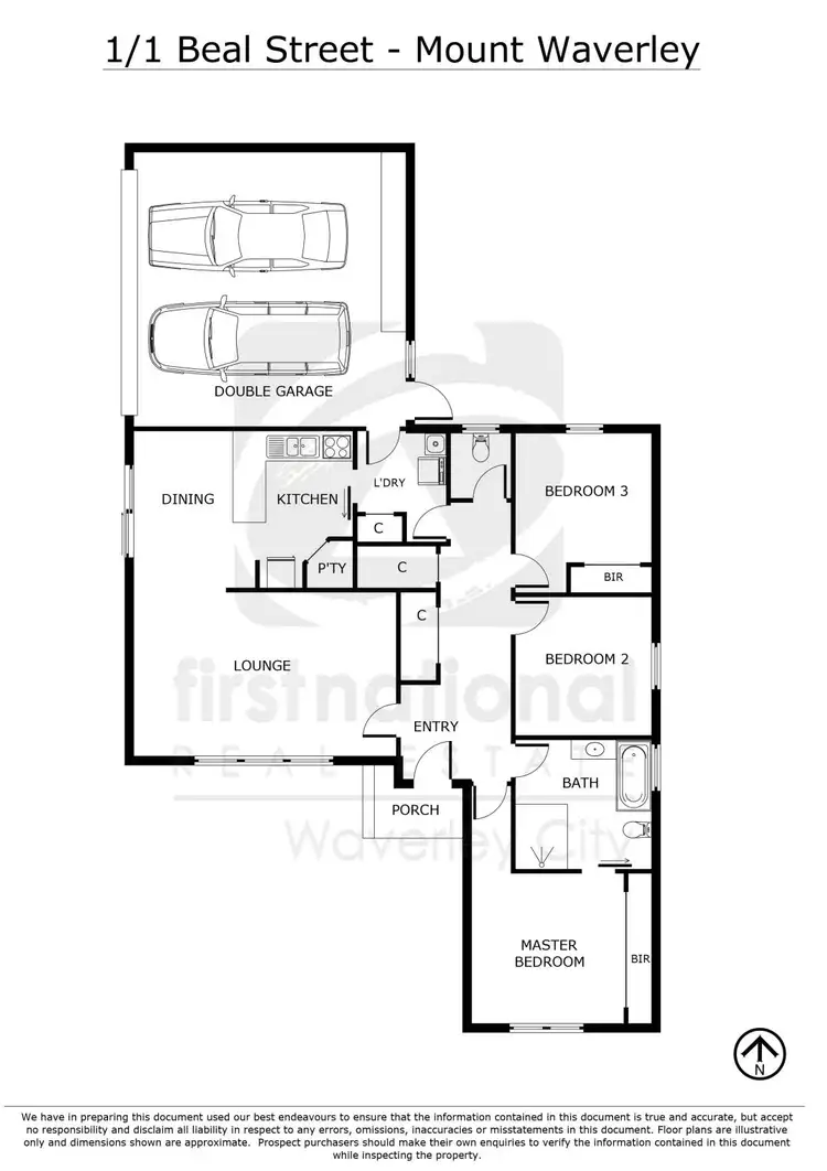 Floorplan of Homely unit listing, 1/1 Beal Street, Mount Waverley VIC 3149