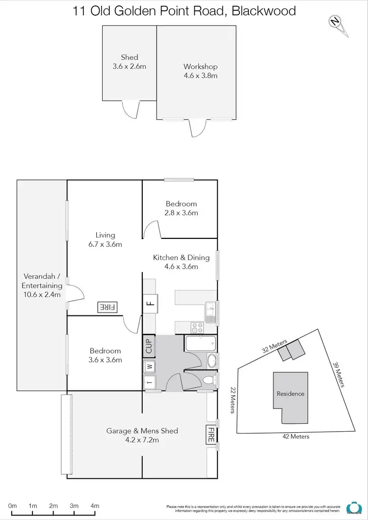 Floorplan of Homely house listing, 11 Old Golden Point Road, Blackwood VIC 3458