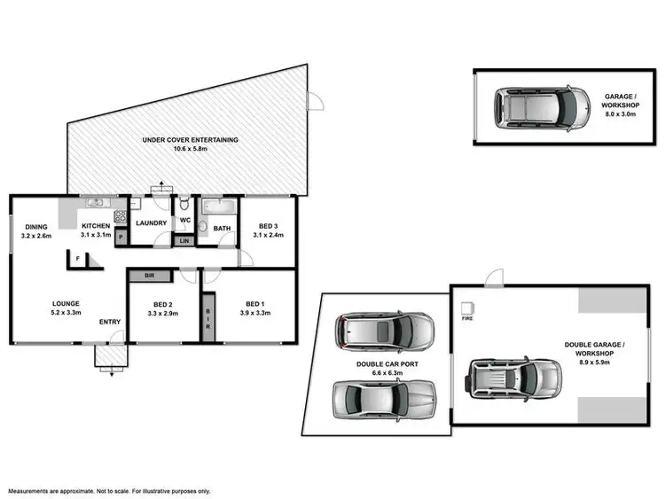 Floorplan of Homely house listing, 8 Celtic Court, Wodonga VIC 3690
